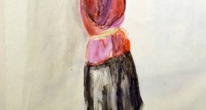Frau stehend