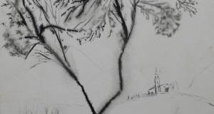Landschaft mit Kirche