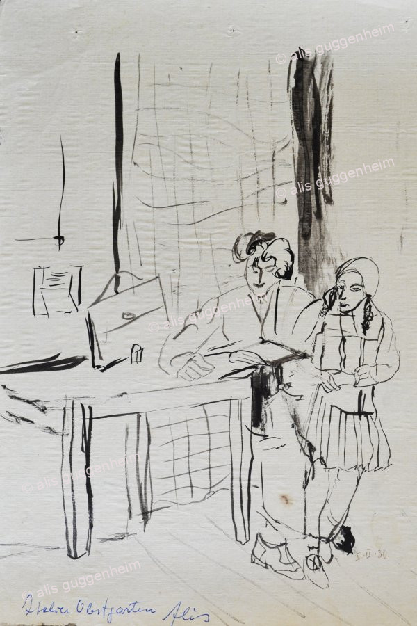 Mädchen mit erwachsener Person
