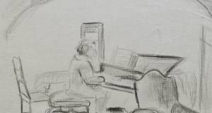Frau an Klavier