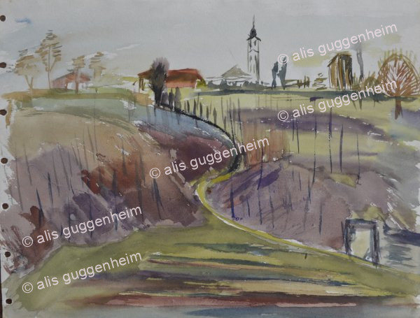 Dorf in Tessiner Landschaft