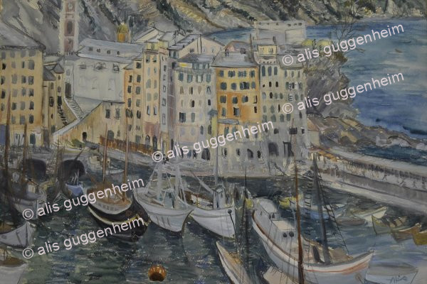 Hafen von Camogli, by Alis Guggenheim, 1948.