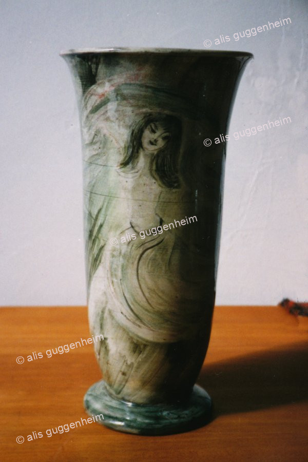 Vase bemalt